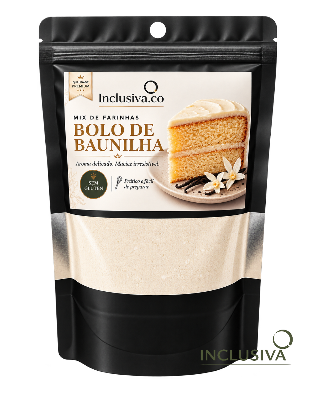 Bolo de Baunilha - Delicado, aromático e irresistível