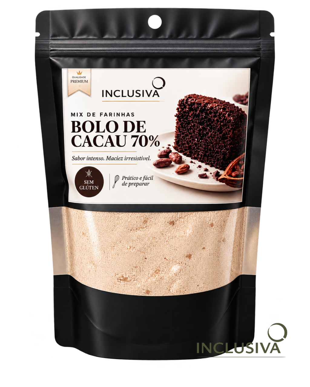 Bolo Cacau 70% - Sabor intenso e preparo fácil