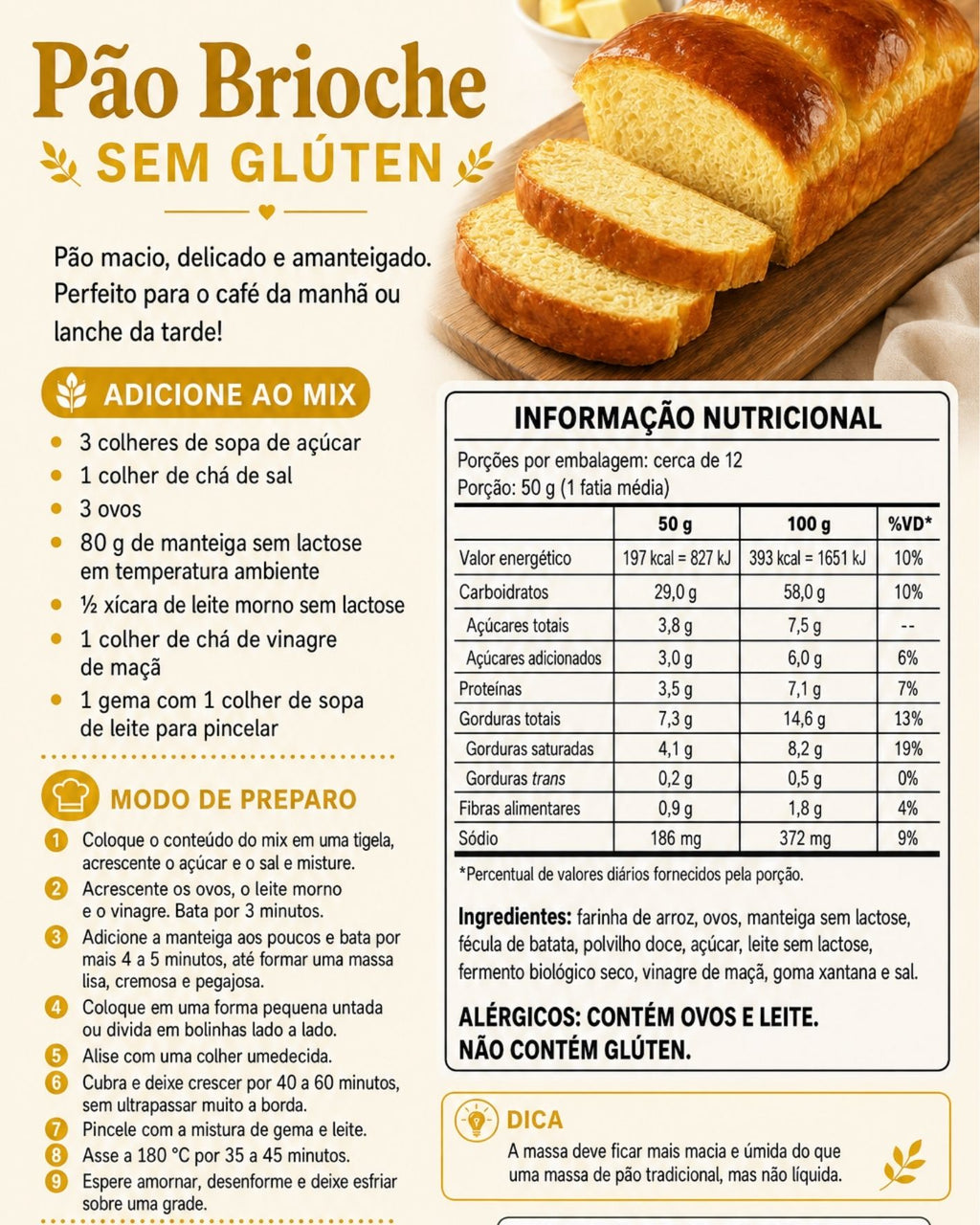 Pão Brioche: Macio, dourado e irresistível