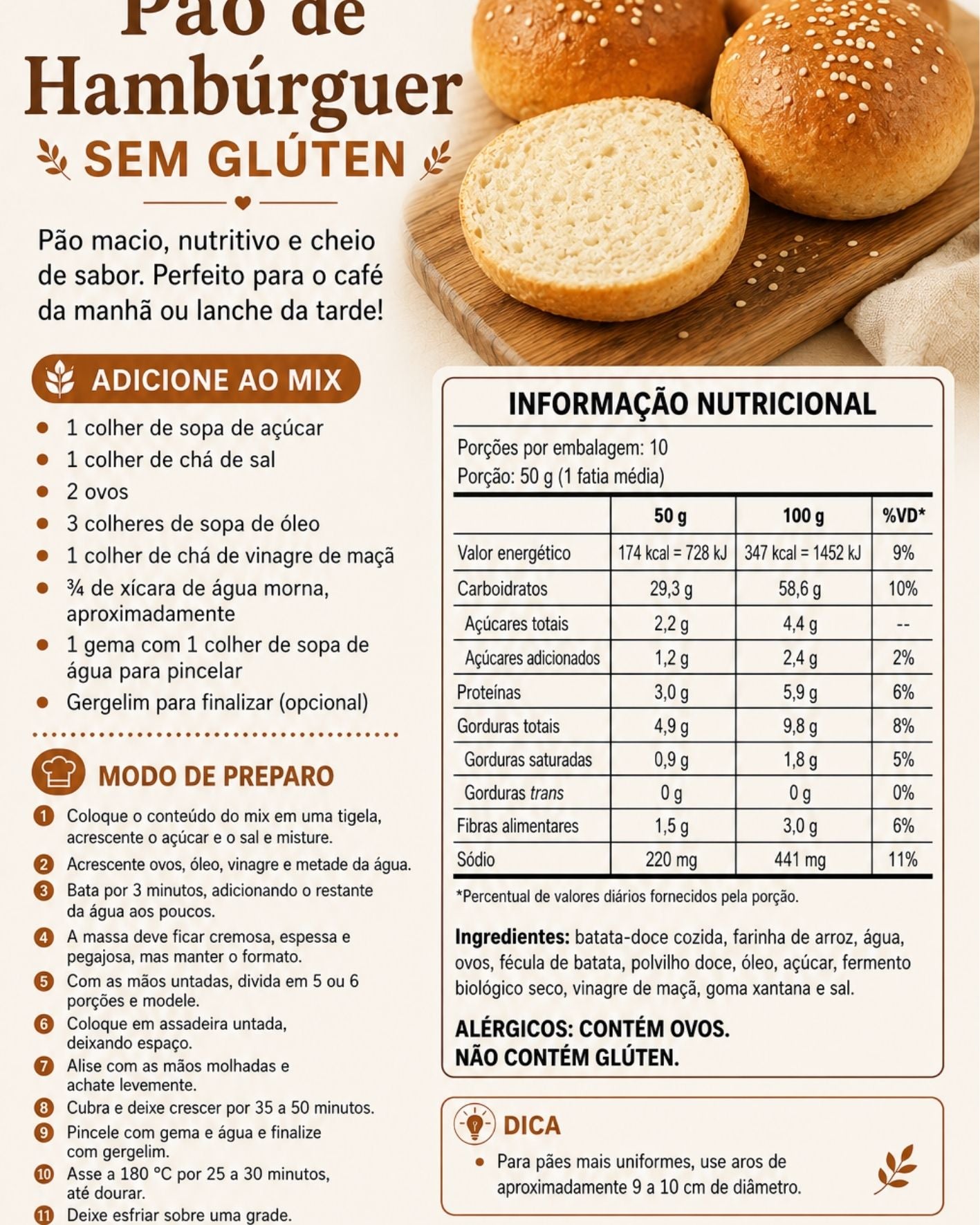 Pão de Hambúrguer: Macio, fofinho e perfeito para seus lanches